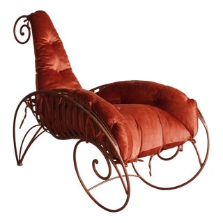 Scrolled Lounger by André Dubreuil For Sale