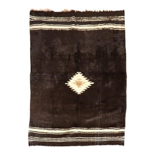Late 20th Century Mohair Rug - 5' x 6'7" For Sale