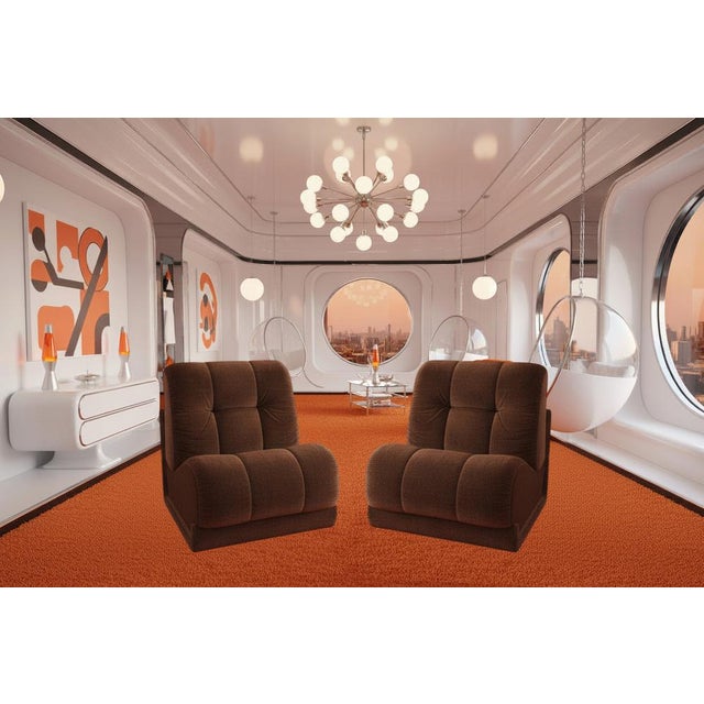 Mid-Century Modern Chairs by Faleschini for Mariani, 1970s, Set of 2 For Sale - Image 3 of 11