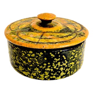 1960s Bitossi for Rosenthal Netter Glazed Ceramic Bowl With Lid Designed by Aldo Londi For Sale