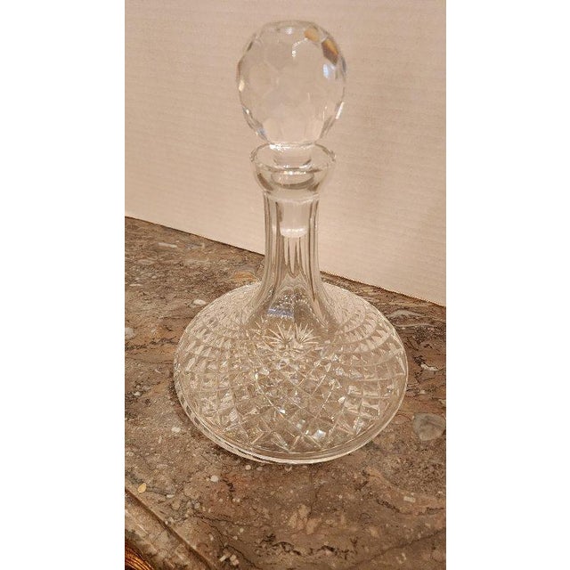Mid-Century Modern Mid 20th Century Waterford Style Crystal Decanter For Sale - Image 3 of 9