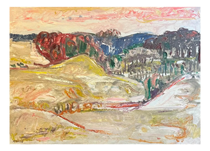 Jean Krille, Landscape 128, Oil on Masonite, 1981
