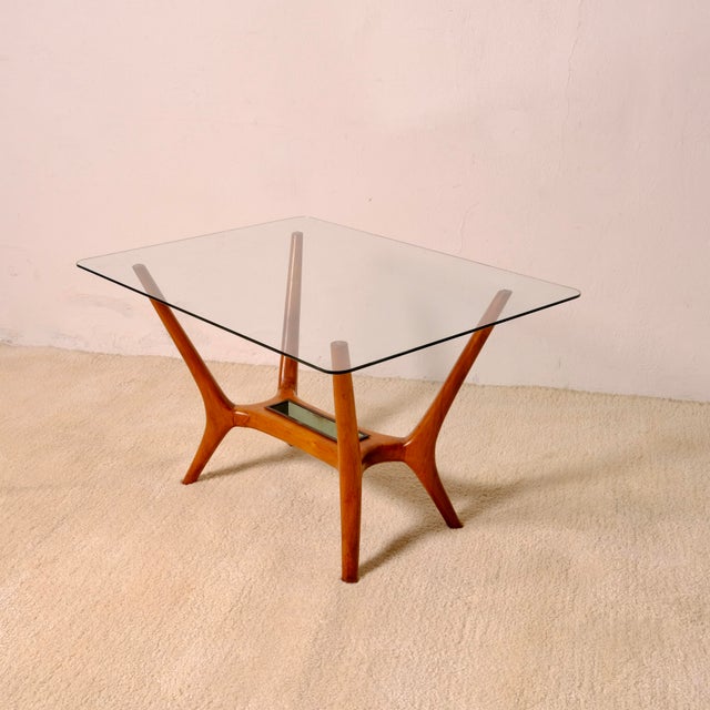 Coffee Table with a Glass Top, Italy, 1950s For Sale - Image 13 of 16