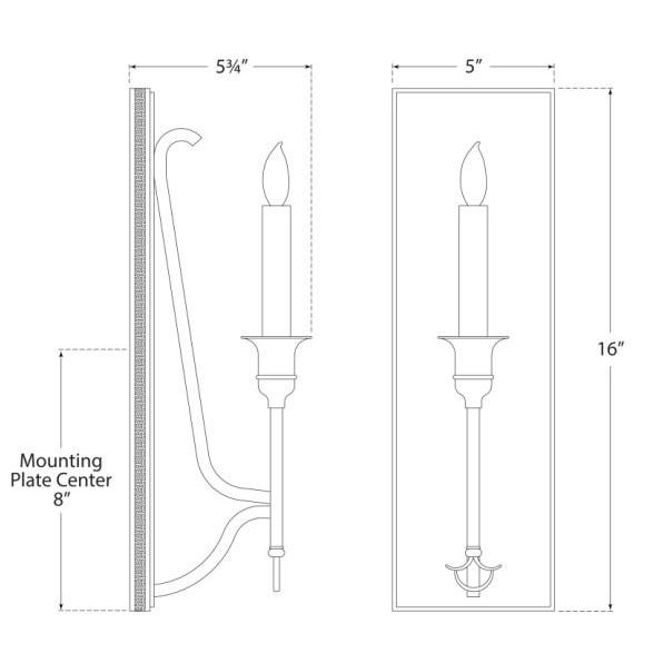 Visual Comfort John Rosselli for Visual Comfort Signature Savannah Sconce in Hand-Rubbed Antique Brass For Sale - Image 4 of 4