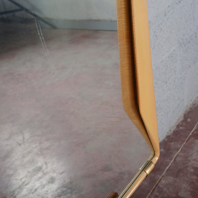 Wooden Framed Mirror by Vittorio Dassi, 1950 For Sale - Image 6 of 15