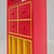 Vintage Yellow and Red Lacquered Vinyl Bookcase, 1980s For Sale - Image 10 of 18