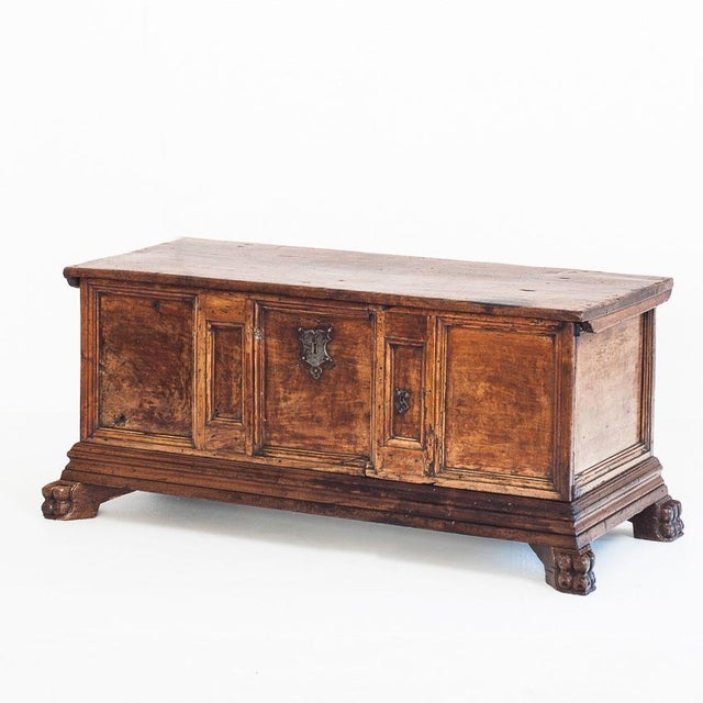 18th Century Catalan Bridal Chest in Walnut For Sale - Image 18 of 18