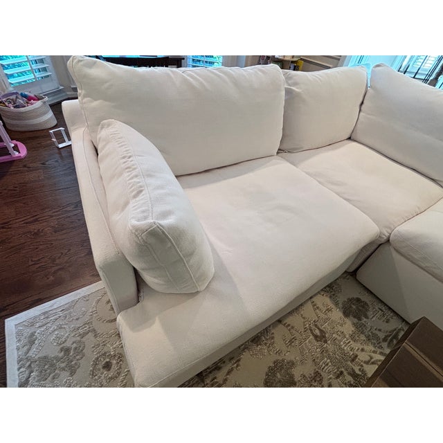 2020s Restoration Hardware Cloud Couch Modular 4-Piece – Deep Seat Track Arm For Sale - Image 5 of 7