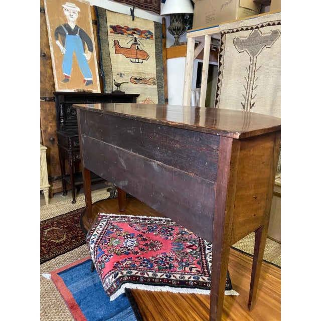 Antique English Sideboard Circa 1800 Georgian Inlaid Mahogany Bow Front For Sale - Image 4 of 13