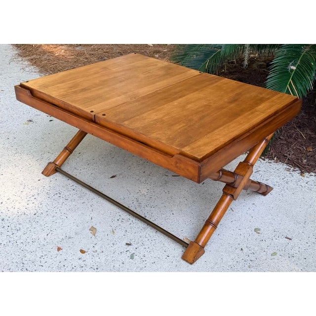 Ralph Lauren Rustic Double Tray Top Coffee Table For Sale - Image 10 of 11