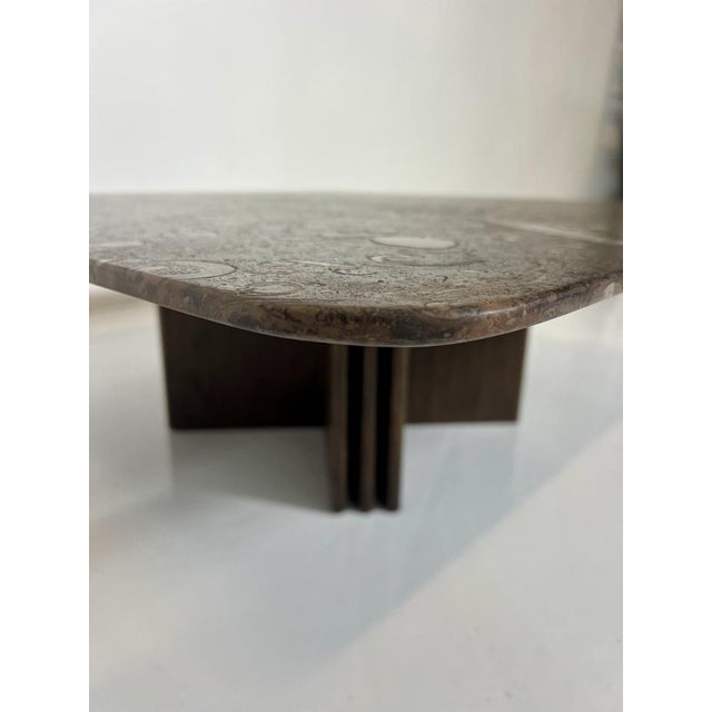 Fossil Stone Coffee Table from Heinz Lilienthal, 1980s, in Flawless conditions. Designed 1980 to 1989