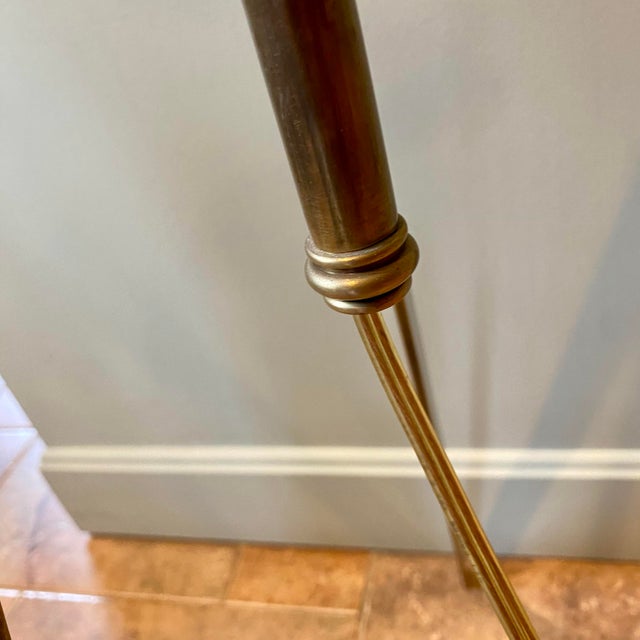 Brass 1990s E.F. Chapman Visual Comfort Brass Pimlico Pharmacy Boom Arm Lamp For Sale - Image 8 of 16