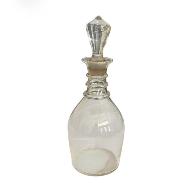 Steuben Glass 1950s Steuben Clear Crystal Wine Decanter-Signed For Sale - Image 4 of 6