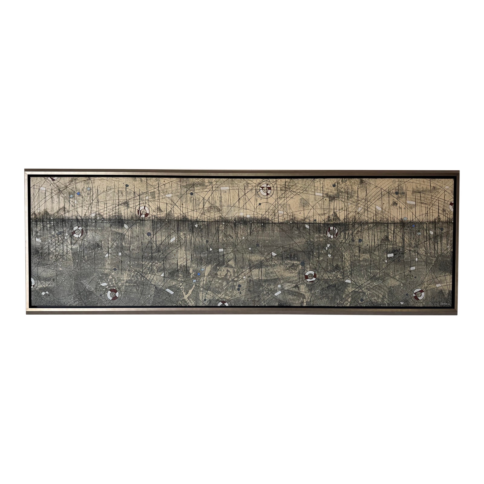 Large - Erick Laffer American( b.1982) Expressionist Abstract Acrylic ...