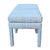 Textile Fermoie Abbey Stripe Parsons Ottomans in Sky Blue- Pair For Sale - Image 7 of 7
