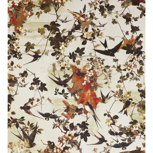 Contemporary Sample - Jean Paul Gaultier for The House of Scalamandré Hirondelles Wallcovering, Printemps For Sale - Image 3 of 3