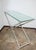 Modern Console Table in Chrome and Glass, 1990s For Sale - Image 4 of 9