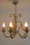 Hollywood Regency Florentine chandelier Made in Italy 1970s Height 58 cm Diameter 47 cm 5 lights E14 Good condition with...