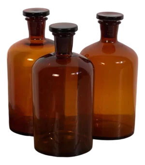 Small Apothecary Bottles, 1920s, Set of 3