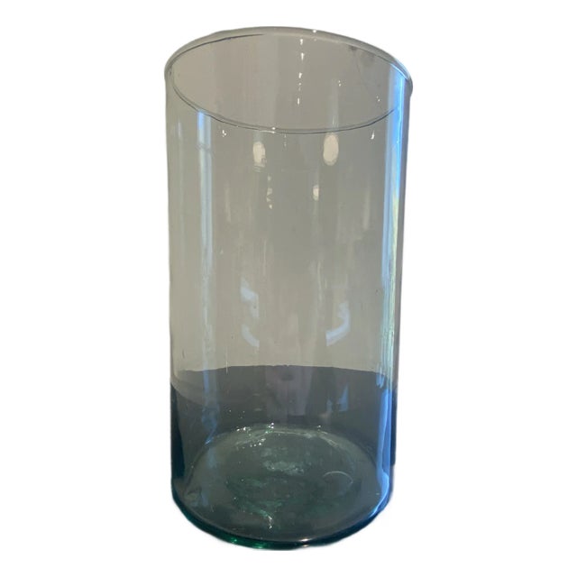 Sleek Glass Vase For Sale