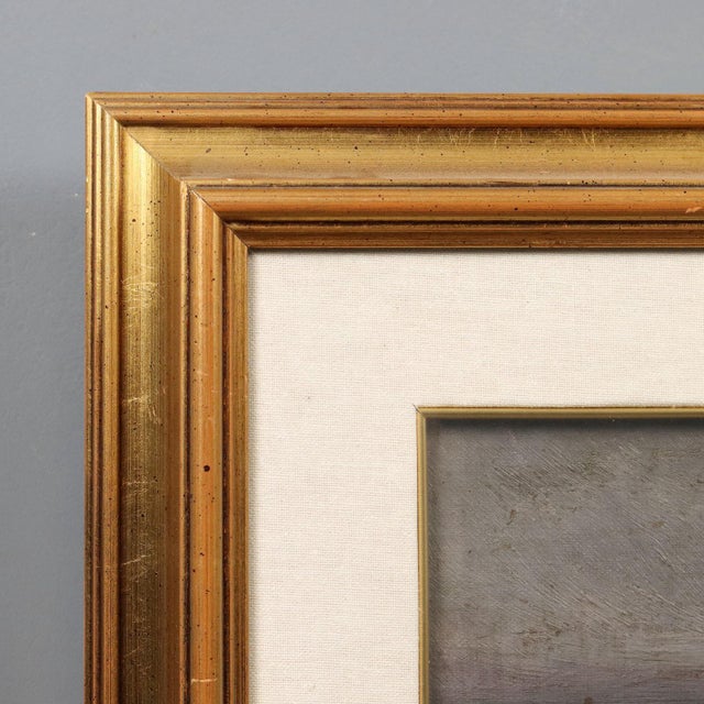 Textile Ercole Garavaglia, Riviera di Ponente, Varigotti, 1900s, Oil Painting on Cardboard, Framed For Sale - Image 7 of 12