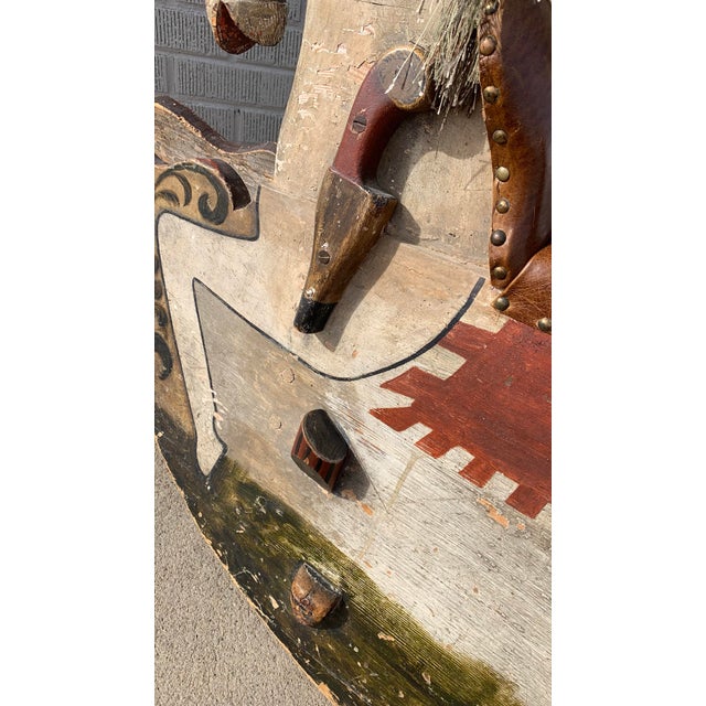 Cream Early 20th Century Medieval Style Rocking Horse For Sale - Image 8 of 11