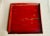 19th Century Chinese Elmwood Red Lacquer Tea Tray For Sale - Image 9 of 12