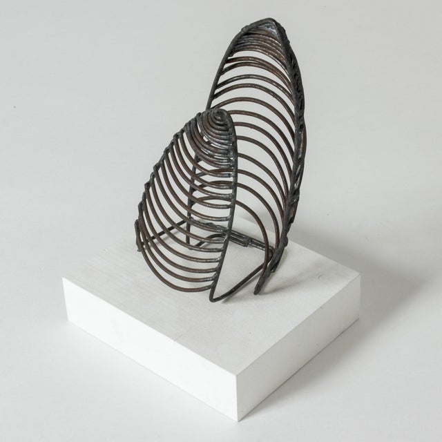 Fred Leyman, Sculpture, Iron on Wood Base For Sale - Image 3 of 6