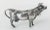 Metal Late 19th Century German .800 Hanau Silver Cow Form Creamer by Neresheimer For Sale - Image 7 of 13