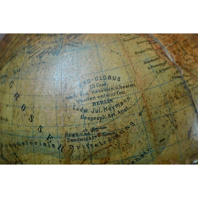 Antique Globe by Ludwig Julius Heymann For Sale - Image 9 of 11