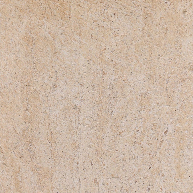 Beautiful faux travertine round side table perfect for outdoor for indoor use. Made from durable lightweight concrete....