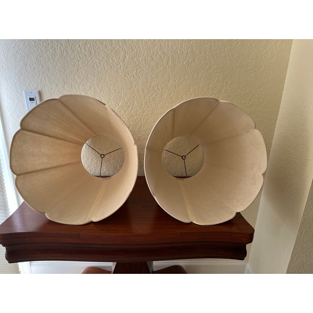 Wood Mid 20th Century Famille Rose Lamps - A Pair For Sale - Image 7 of 15