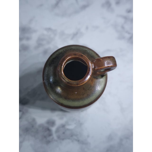 1980s Vintage Japanese Miniature Pottery Jug For Sale - Image 4 of 11