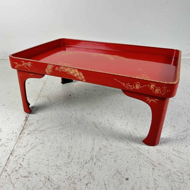 Taisho Era Shu-Nuri Ozen Dinner Set, Japan, 1920s, Set of 7 For Sale - Image 12 of 15