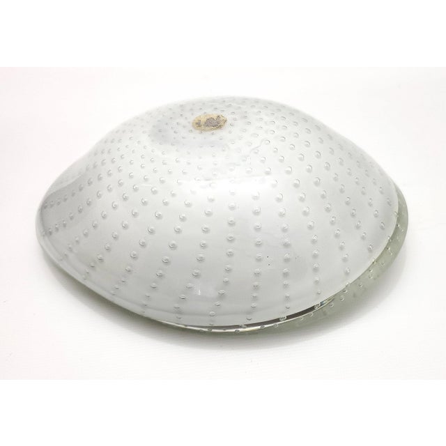 Murano Bowl Lavender Eggplant 1950s Signed For Sale - Image 10 of 11
