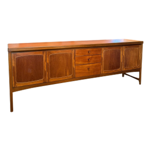 Long Teak Sideboard by Nathan Furniture, Called “Squares.” Made in the Uk Circa the 1960s