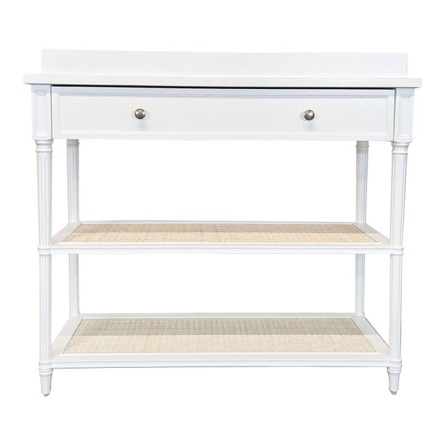 Serena & Lily Harbour Cane Changing Table For Sale