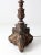 Victorian Antique Carved Wood Floor Lamp With Glass Shade For Sale - Image 3 of 11