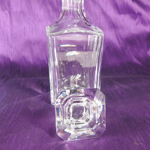 1920s Baccarat Cut Crystal Bourbon Decanter in Perfection For Sale - Image 4 of 5