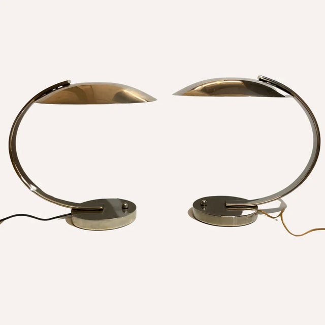 Art Deco Desk or Table Lamps by Disderot for Soka, France, 1970s, Set of 2 For Sale - Image 14 of 15