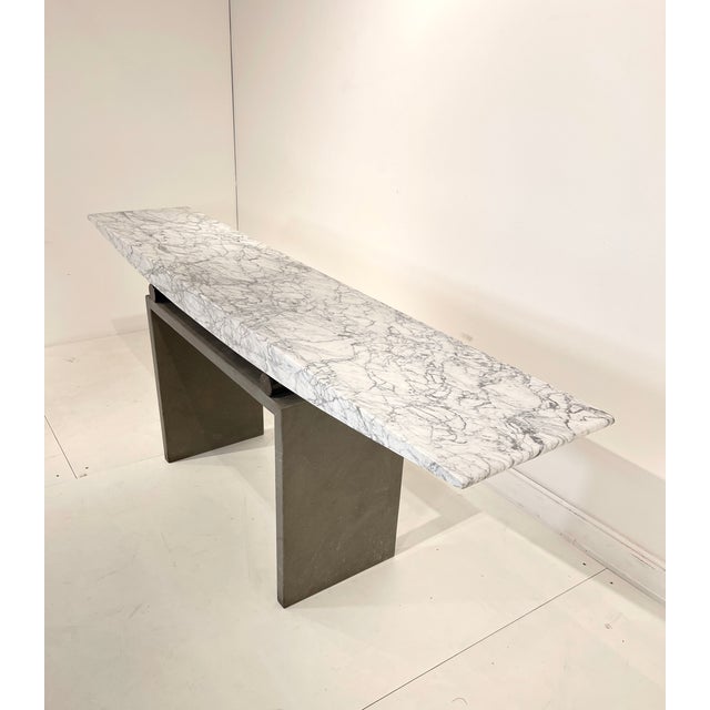 Black Console Table by Pierluigi Spadolini, 1975 For Sale - Image 8 of 12