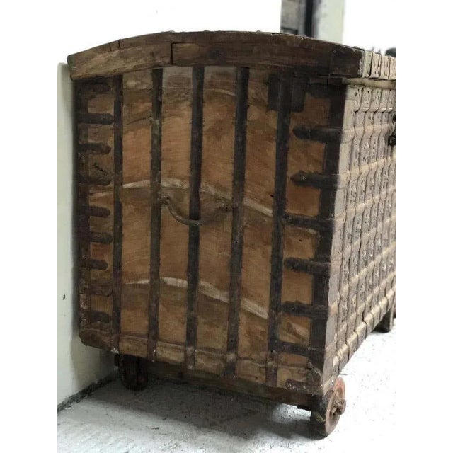19th Century Indian Hardwood Travel Box For Sale - Image 4 of 9