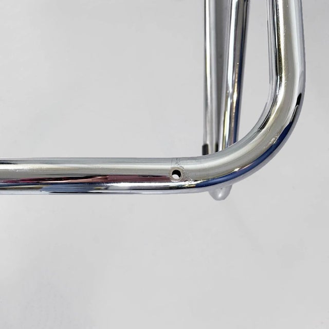 Mid-Century Italian Glass and Steel Coffee Table, 1970s For Sale - Image 9 of 10