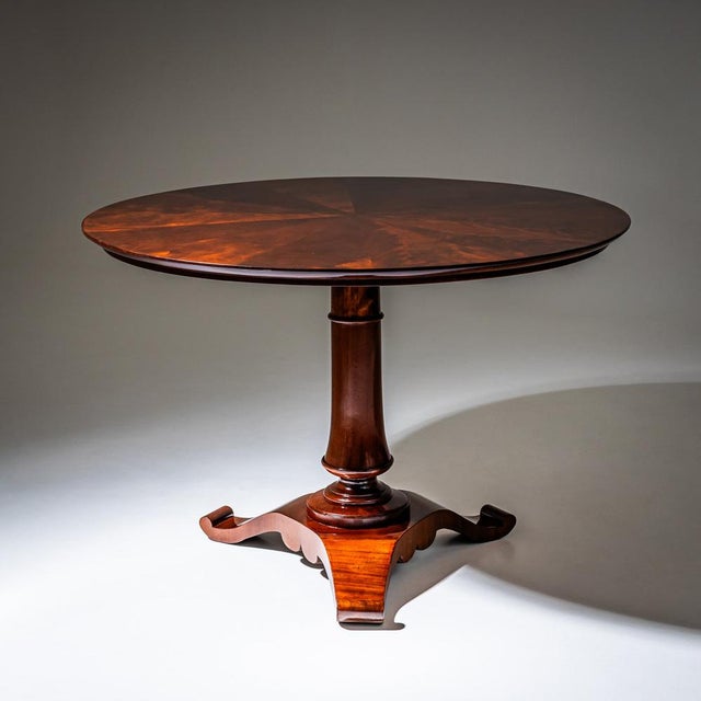 Antique Center Table in Mahogany, 1800s For Sale - Image 4 of 10
