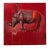 This is a beautiful and colorful Red Rhino oil painting on a thick (2.5 inch) canvas. This piece is attributed to the...