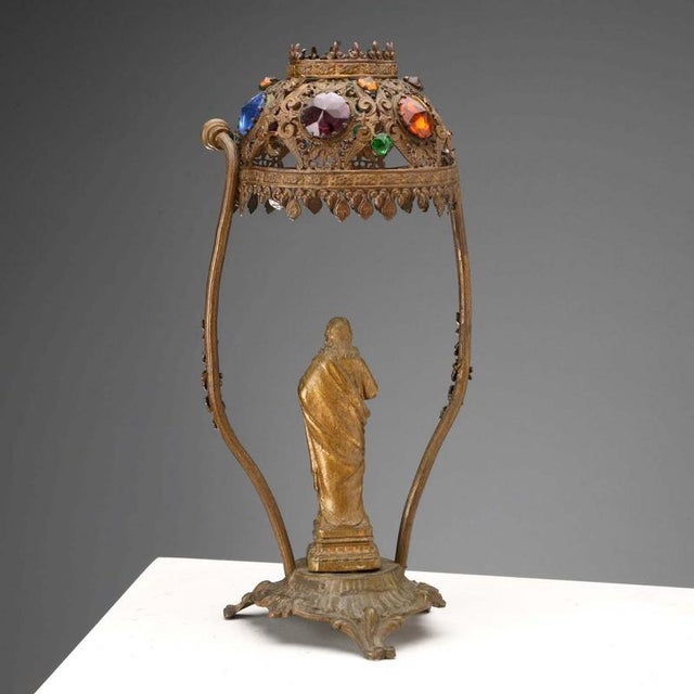 Statue of the Sacred Heart of Jesus Inside the Temple For Sale - Image 3 of 11