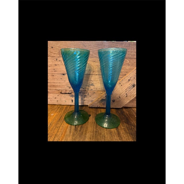 These are in excellent condition. No chips or cracks. They are colored glass, not painted. They are heavy in air bubbles,...