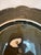 Blue Antique French Barbotine Majolica Jeanne d'Arc Charger, "Honneur Et Patrie" For Sale - Image 8 of 10