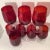 Vintage Home is pleased to offer a set of 8 Ruby Red Cut To Clear Water Goblets. This set of Crystal low-rise stemmed...