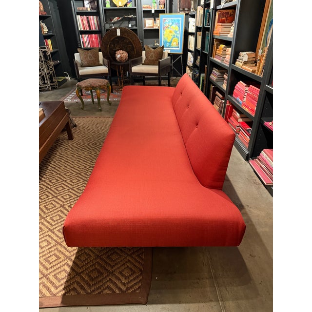 Adrian Pearsall Mid-Century Modern Walnut Gondola Sofa For Sale - Image 4 of 10